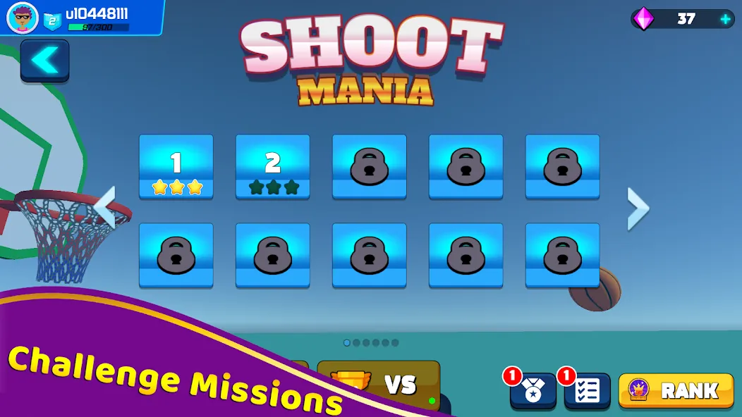 Взлом Shoot Challenge Basketball — Безлимитные деньги и мячи — скриншот 4
