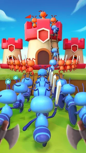 Ant Fight: Conquer the Tower — Безлимитные деньги и усиленные муравьи — скриншот 1