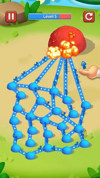 Ant Fight: Conquer the Tower — Безлимитные деньги и усиленные муравьи — скриншот 5