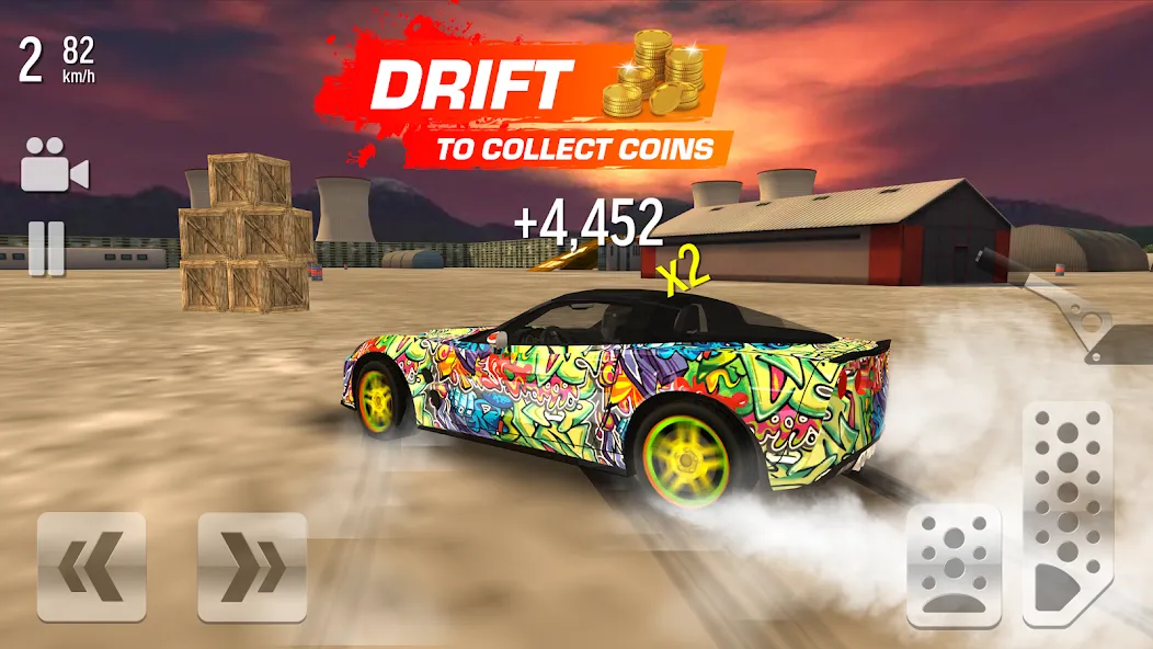 Скачать Drift Max - Car Racing с модом — Безлимитные деньги и открыты все машины — скриншот 1