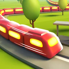 Скачать Train Adventure - Line Game — Модификация Безлимитные ресурсы и открыты все уровни