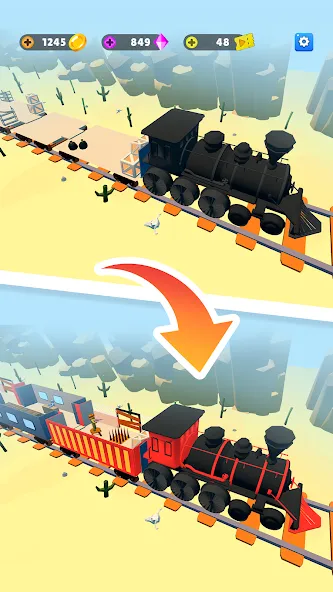 Train Defense: Zombie Game MOD APK на Android — Безлимитные ресурсы и усиленная защита — скриншот 3