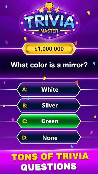 Trivia Master - Word Quiz Game — Взломанная версия (Без рекламы и все ответы открыты) — скриншот 4