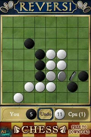 Скачать взломанную Reversi — Без рекламы и подсказки — скриншот 1 Скачать взломанную Reversi — Без рекламы и подсказки — скриншот 1