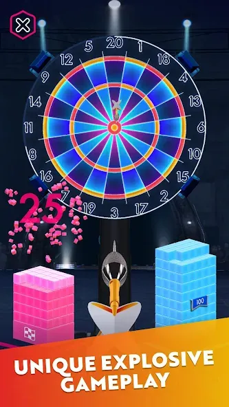 Скачать Darts of Fury MOD APK — Безлимитные деньги и все разблокировано — скриншот 2