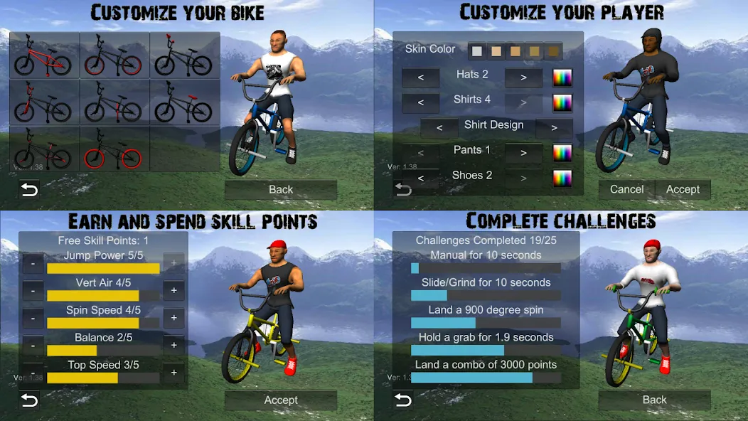 BMX Freestyle Extreme 3D Mod APK Безлимитные деньги и все трюки — Скачать на Андроид — скриншот 5