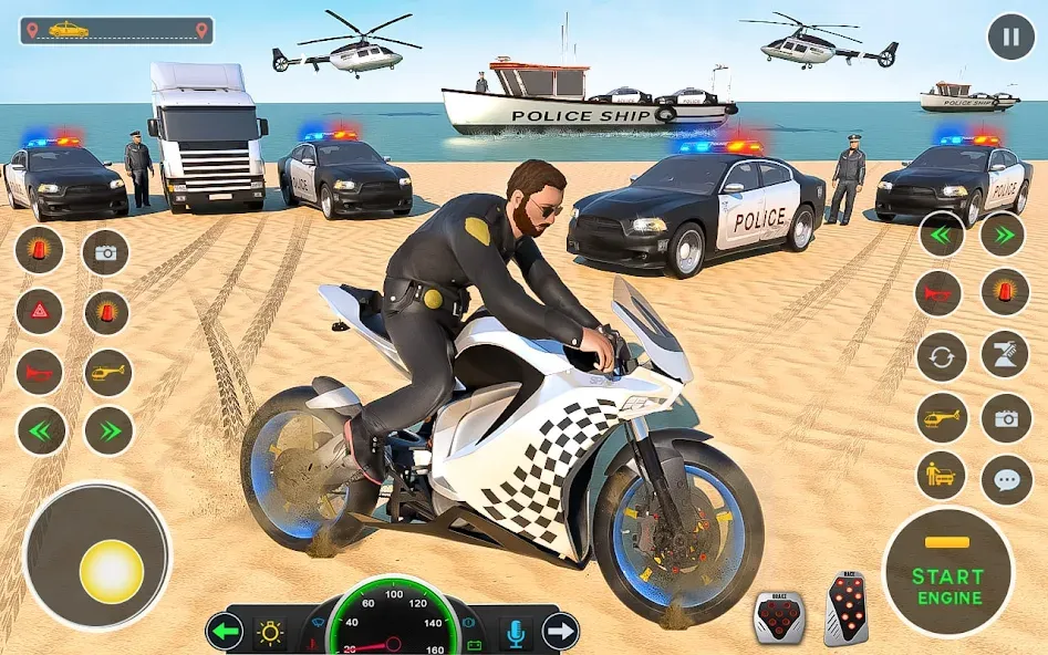 Police Car Driving: Car Games — Безлимитные деньги и топливо — скриншот 2