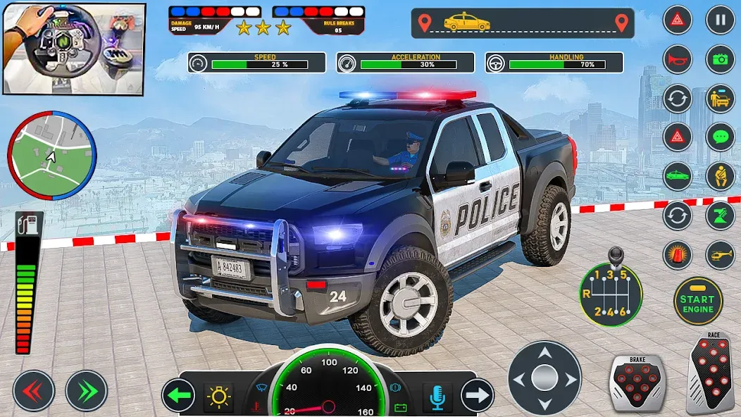 Police Car Driving: Car Games — Безлимитные деньги и топливо — скриншот 3