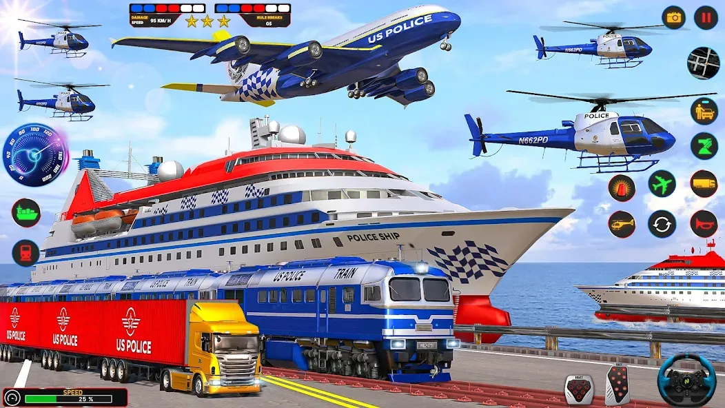 Police Car Driving: Car Games — Безлимитные деньги и топливо — скриншот 4