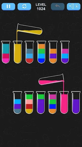 Water Sort Puzzle MOD — Без рекламы и все уровни открыты на Андроид — скриншот 3