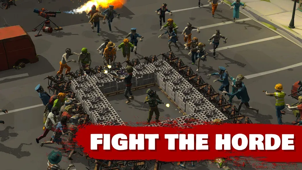 Скачать Overrun: Zombie Tower Defense на телефон — Безлимитные деньги и патроны — скриншот 2