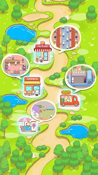 Взлом Wolfoo Snack Bar, Restaurant — Безлимитные монеты и все блюда открыты — скриншот 2