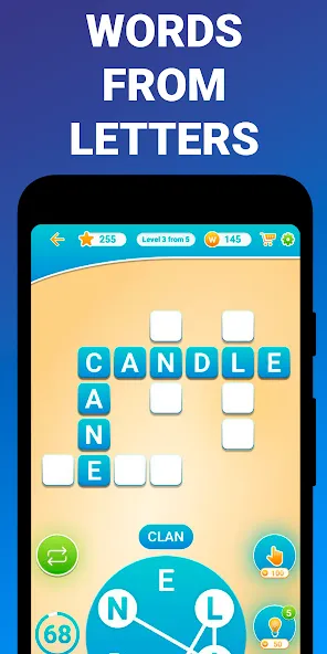 Скачать взломанную Words from word: Crosswords — Безлимитные подсказки и монеты — скриншот 4 Скачать взломанную Words from word: Crosswords — Безлимитные подсказки и монеты — скриншот 4