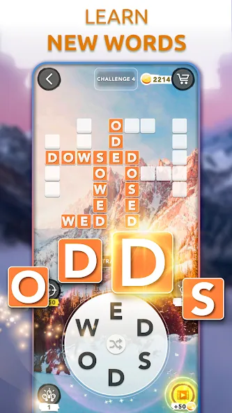 Word Connect - Words of Nature MOD APK на Android — Безлимитные подсказки и открытые уровни — скриншот 2 Word Connect - Words of Nature MOD APK на Android — Безлимитные подсказки и открытые уровни — скриншот 2