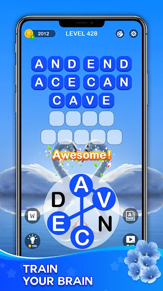 Скачать Word Connect - Train Brain на Android — Безлимитные подсказки и монеты — скриншот 2
