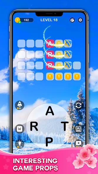 Скачать Word Connect - Train Brain на Android — Безлимитные подсказки и монеты — скриншот 3