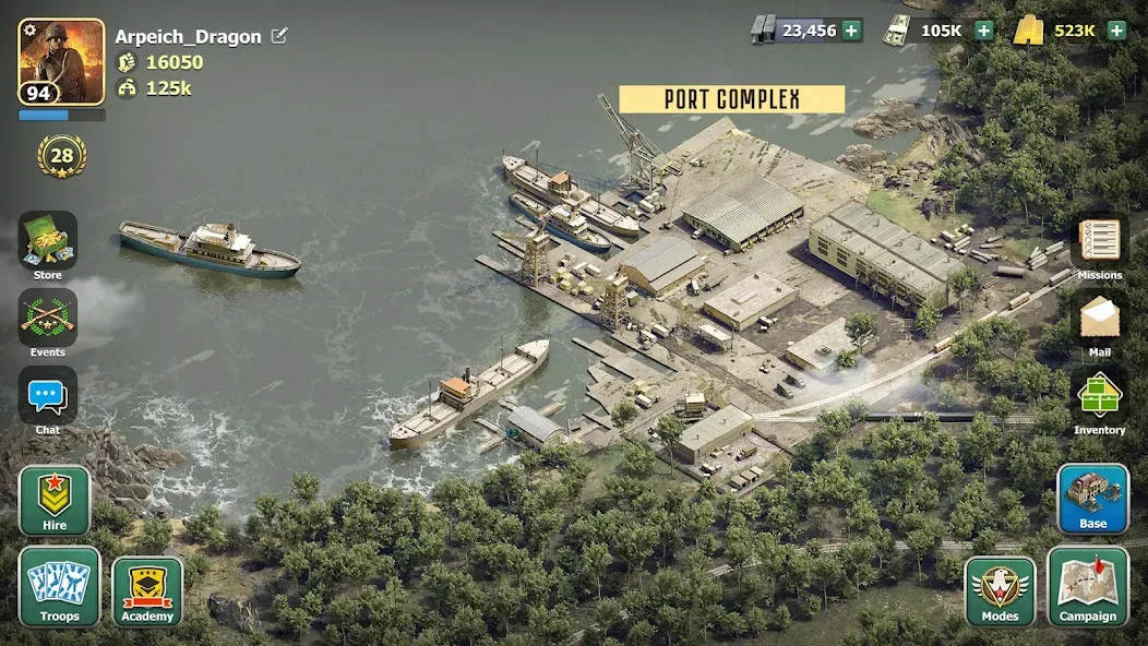 Взлом Heroes of Wars: WW2 Battles (2 — Безлимитные ресурсы и усиленная армия — скриншот 4
