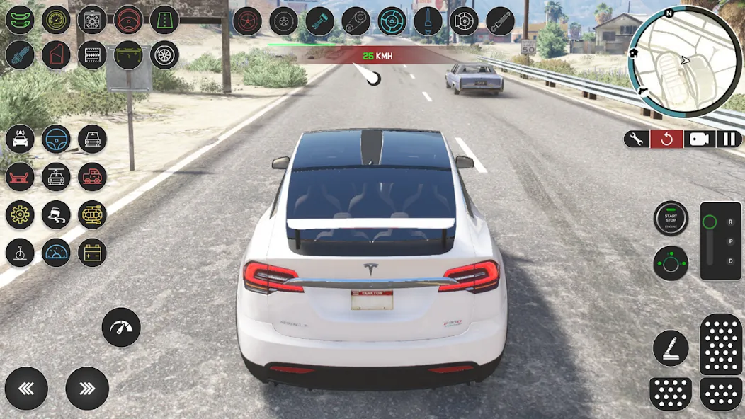 Electric Tesla Model X Driver MOD APK — Безлимитные деньги и все машины открыты — скриншот 1