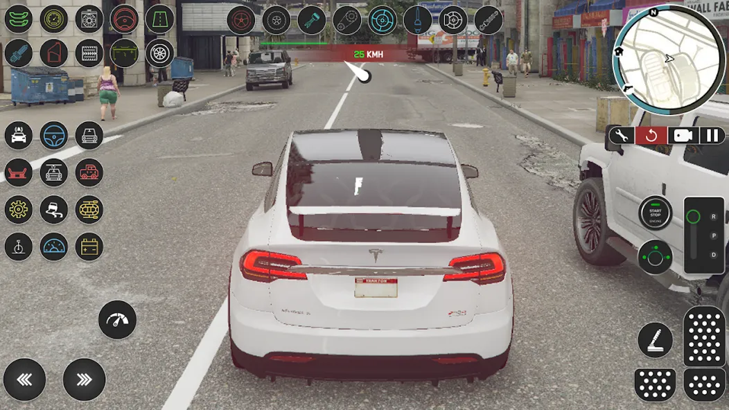 Electric Tesla Model X Driver MOD APK — Безлимитные деньги и все машины открыты — скриншот 4