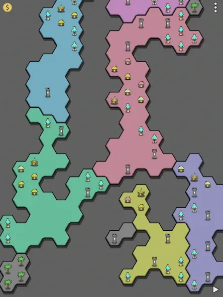 Скачать Antiyoy Online на Android — Много золота и все уровни открыты — скриншот 3